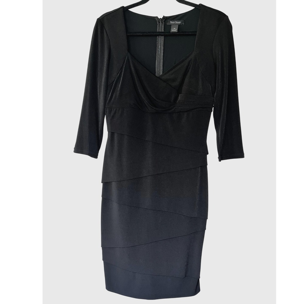 White House Black Market Tiered Sheath bodycon dress